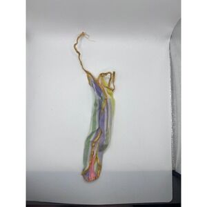 Vintage Barbie Doll 1970s Superstar Disco Watercolor Halter Dress W Gold Trim